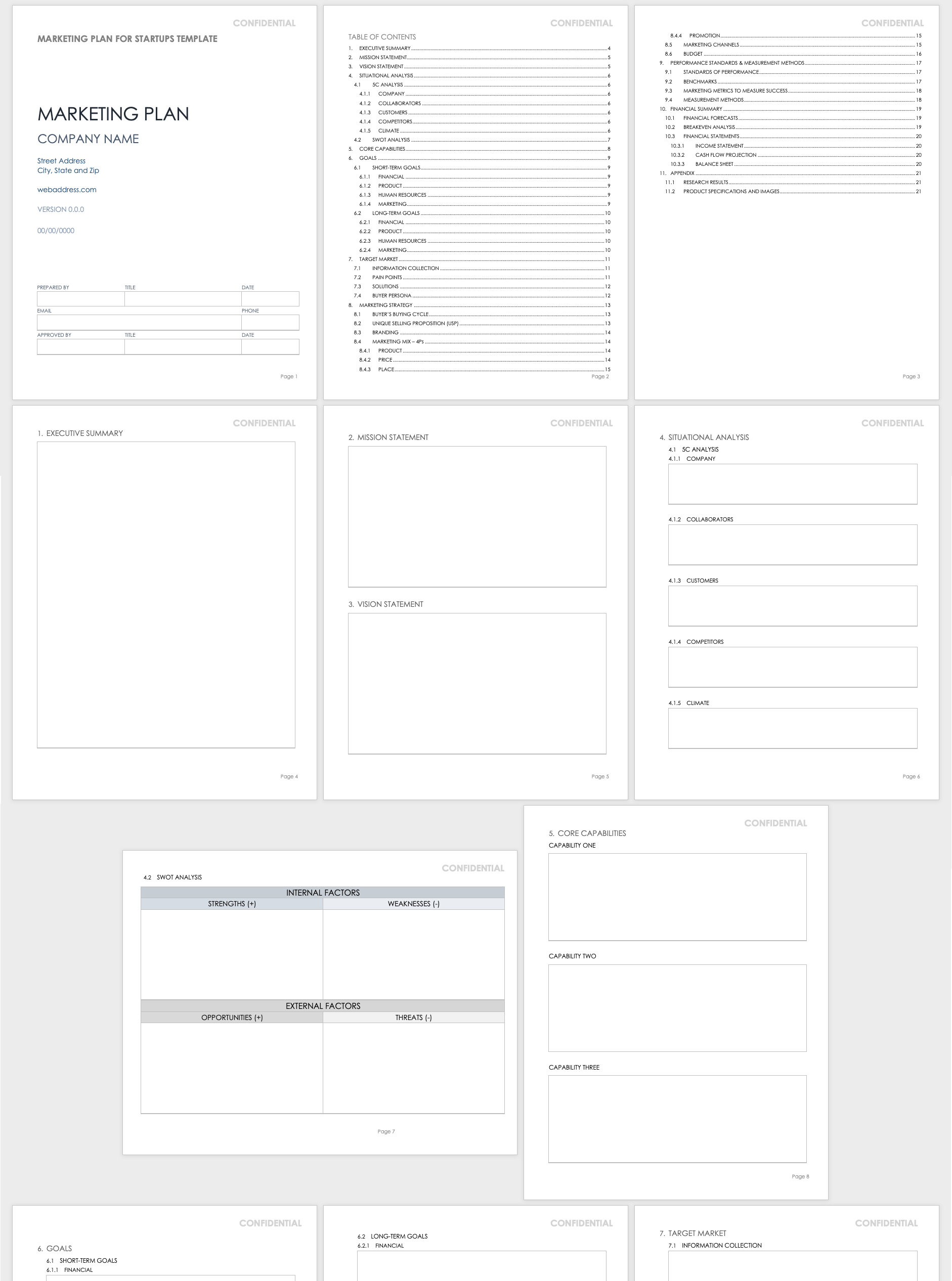 Marketing Plan Template for Startups