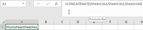 Combined Target Cell Excel