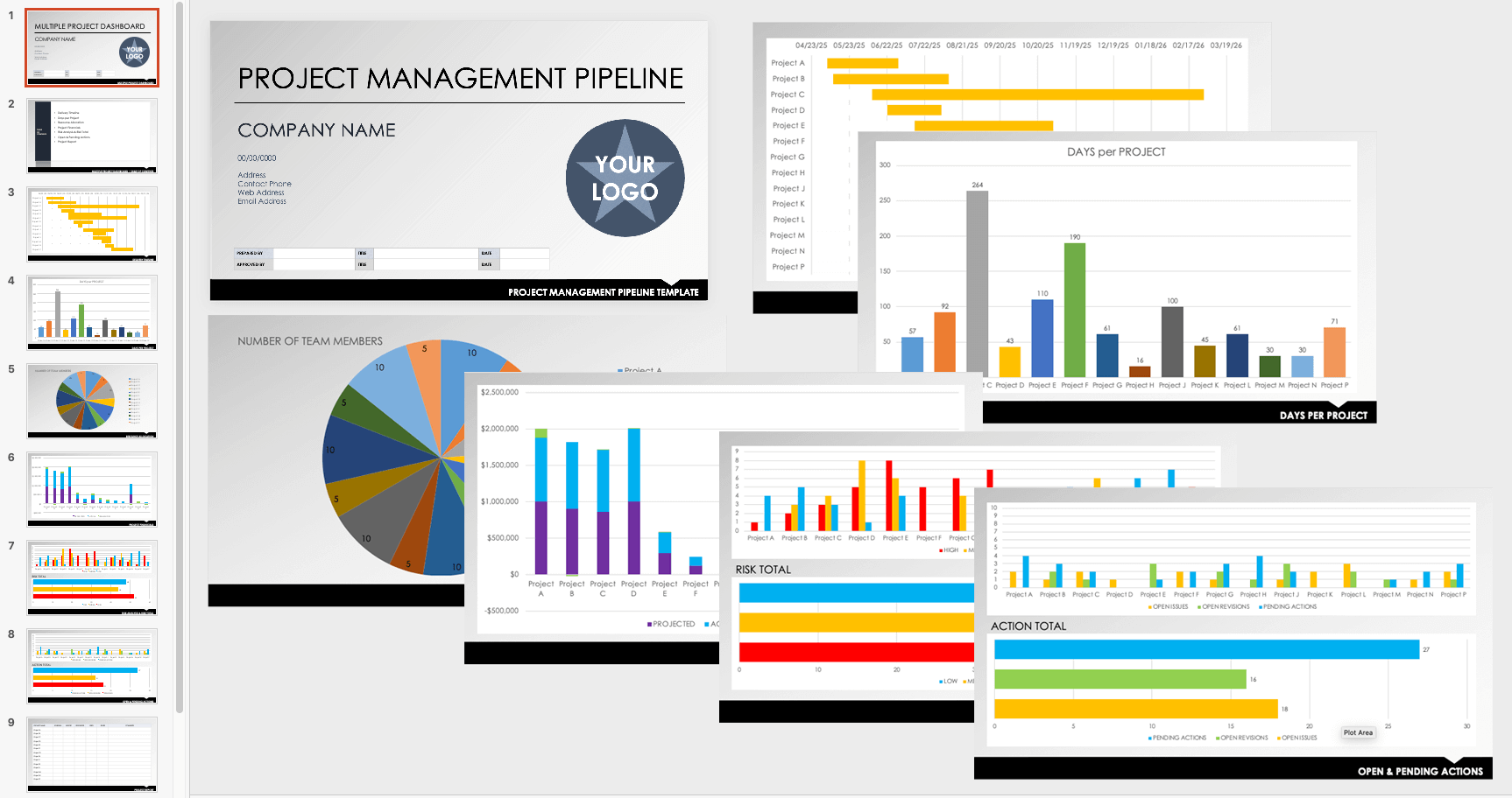 Project Management Pipeline PowerPoint