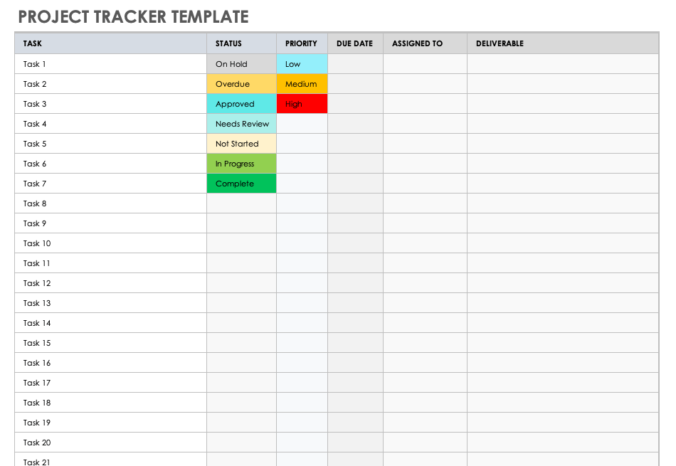 Project Tracker Template