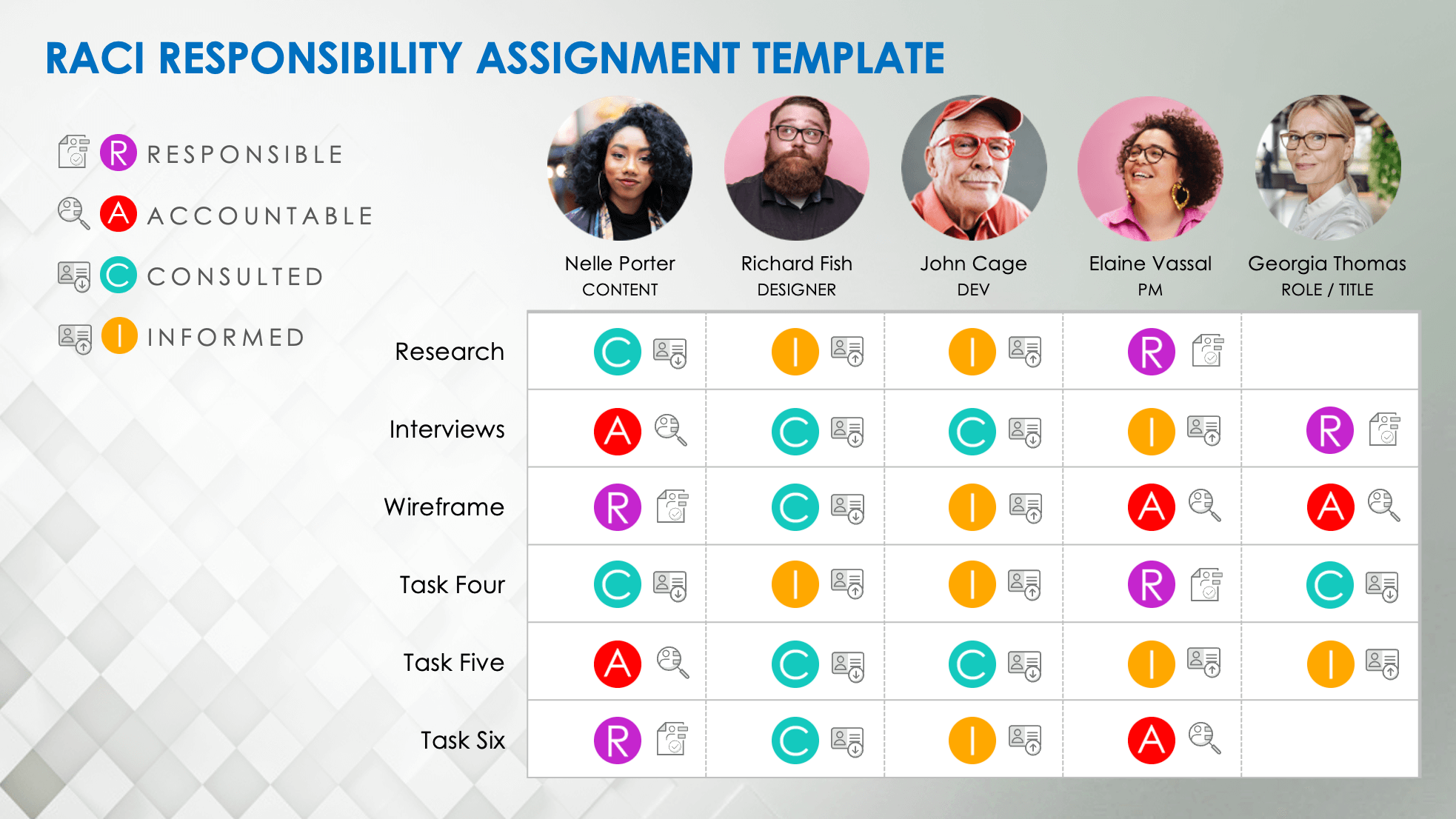 RACI Responsibility Assignment Template