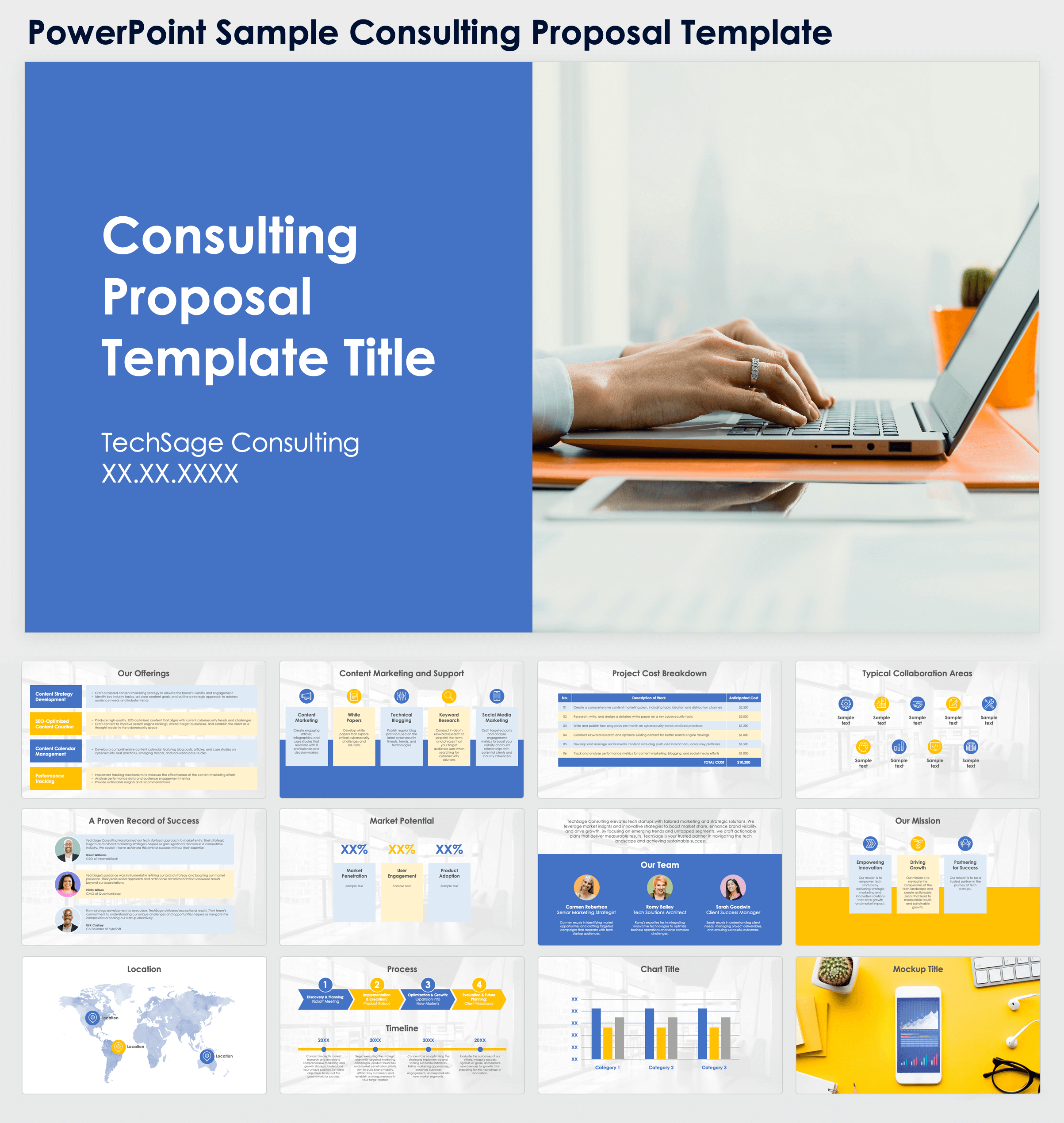 PowerPoint Sample Consulting Proposal Template