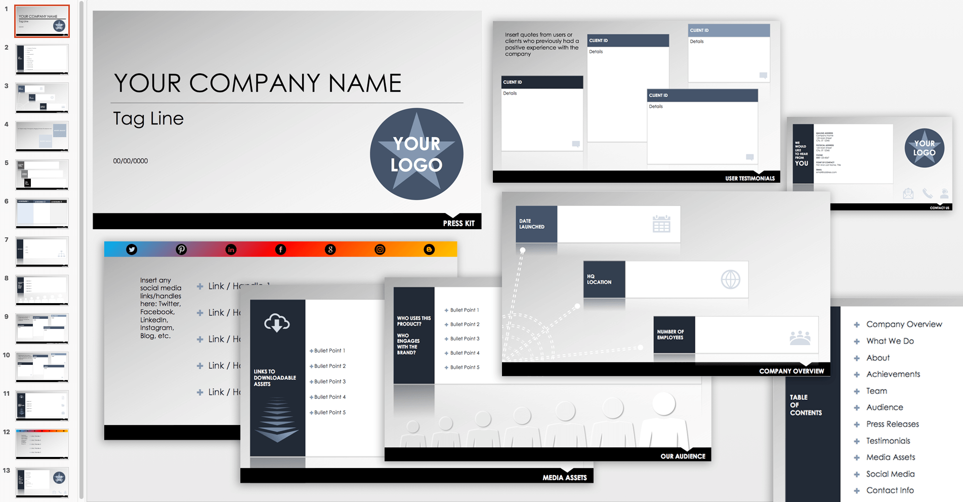 Free Press Kit Template