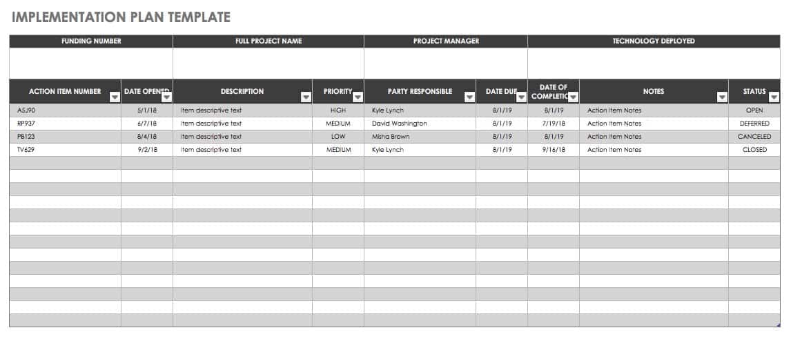 Implementation Plan Template