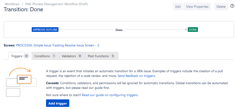 Jira Workflow Triggers