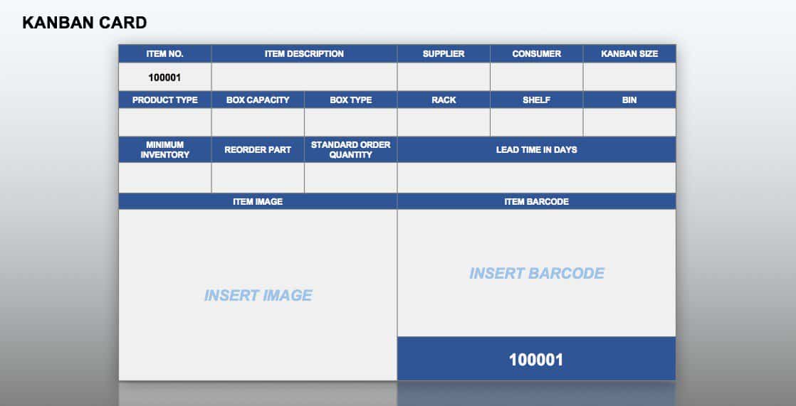 Kanban Card Template