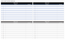 Basic SWOT Matrix Template