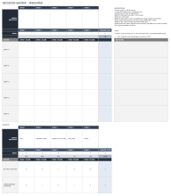 Decision Matrix Weighted Template